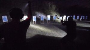 Low light tactical training on a range in Miami Florida