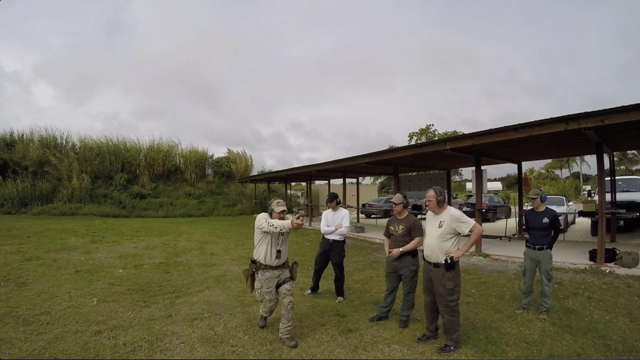 Student during private 2-hour concealed carry training in South Florida