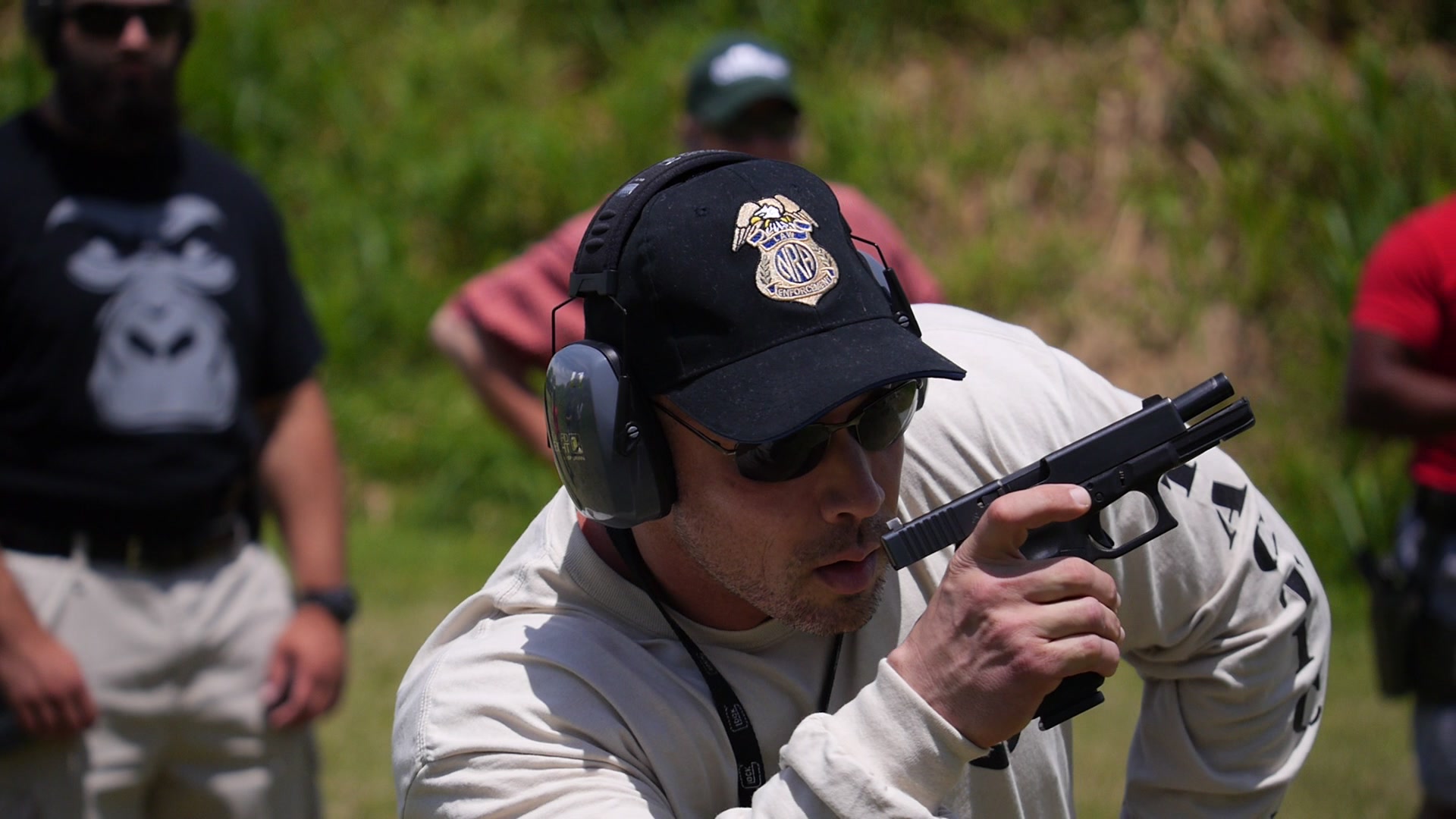 Student receiving private concealed carry firearms training in South Florida