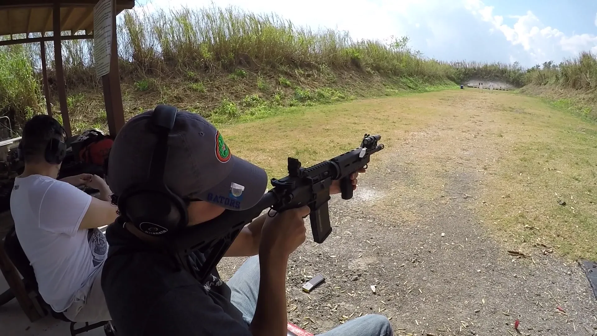 Tactical U rifle student applying a coached performance standard on a South Florida range