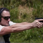 Tactical U student practicing handgun mechanics during a tactical shooting course